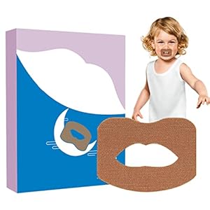 2 Pcs Slaapstrips | 30-delige anti-snurkstickers – Slaap-mondtapes voor minder mondademhaling, mondvormige mondtape voor een betere ademhaling Xming