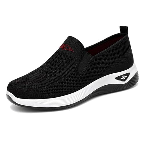 Orthopedic Shoes for Women Wide Width Walking Sneakers Mesh Comfortable Lightweight Slip on Sneakers Women Arch Support,Women's Woven Orthopedic Breathable Soft Shoes Diabetic Nurse Sneaker