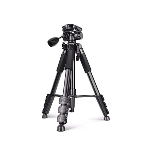 FEANG Leichte Kamera-Stativ 57-Zoll, Reise Aluminium Professional Stativständer mit 360 Panorama und 1/4…