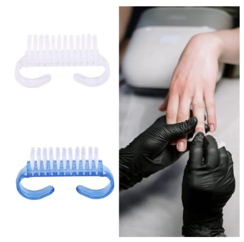 vellichor 20 x Bumper Pack of Nail Brushes 4 Colours Pink Black White Blue Standard Plastic Easy Grip Nail Scrubbers Clean Trapped Dirt from Nails Toenails Manicure Pedicure Fingernail Cleaner - Image 4