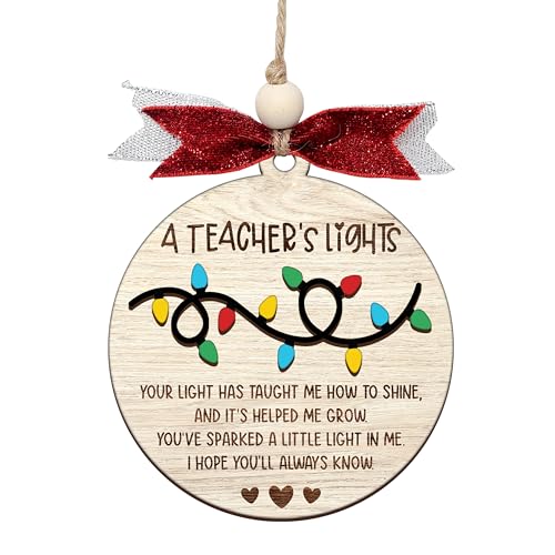 Teacher Christmas Ornaments – Best Merry for Teachers | Thoughtful Daycare Teacher Gifts |...