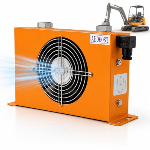AH0608T-CA Hydraulic Air Oil Cooler 12V DC 60L/min 2MPa by sezhylauo - Used condition - US$63.35