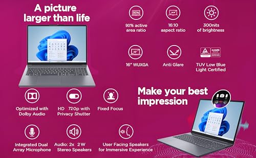 Lenovo IdeaPad Laptop Computer for Student Daily Study and Home use, Intel Core i5-13420H (16GB DDR5 RAM, 512GB PCIe SSD, 500GB External HDD), Office 365, 16" FHD+, Long Battery Life, Windows 11 Home - Image 4