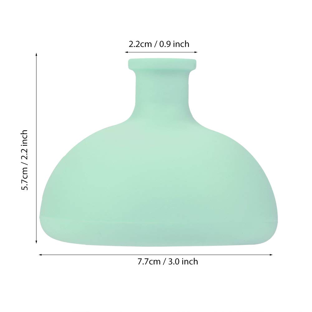 Taza de Palma de Silicona para mamá, Ayudante para Eructar y Digerir para Bebés, Niños Pequeños, Alimentación Infantil, Suave, Ecológico, No Tóxico, Verde, Rosa, Blanco, 3,0 Pulgadas (GREEN)