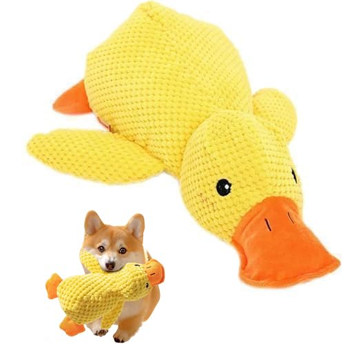 22x25cm Ente Hundespielzeug,Quack-Quack Duck Hundespielzeug,Anti Stress Ente Für Hunde,Spielzeug ente für Hund,Dog Beruhigende Hunde Soundspielzeug,Anti Stress Hund,Dog Toys für Kleine