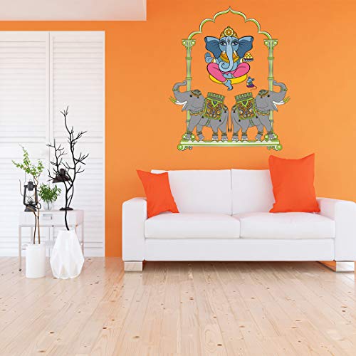 Image of Rangoli Vinyl Wall Sticker Self-Adhesive Wall Decor for Home, Office, Bedroom, and Living Room Decor Easy to Apply & Peel. Parent 5, Design-25