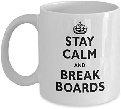 Stay Calm And Break Boards Taekwondo Gift Mug