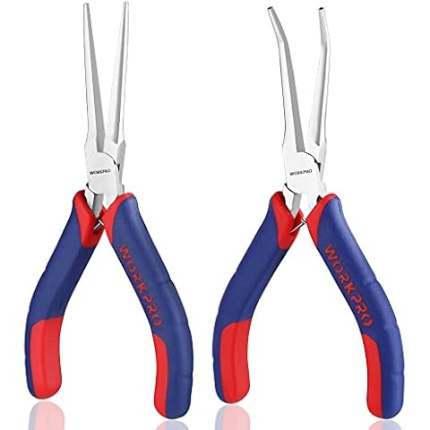 WORKPRO 2-Piece 6" Mini Needle Nose Pliers Set Cover