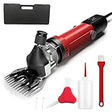 Tosapecore Tosatrice Elettrica Professionale per Pecore Capre Lama Alpaca con Motore 550W Regolabile 6 Velocità Valigetta e Accessori Inclusi