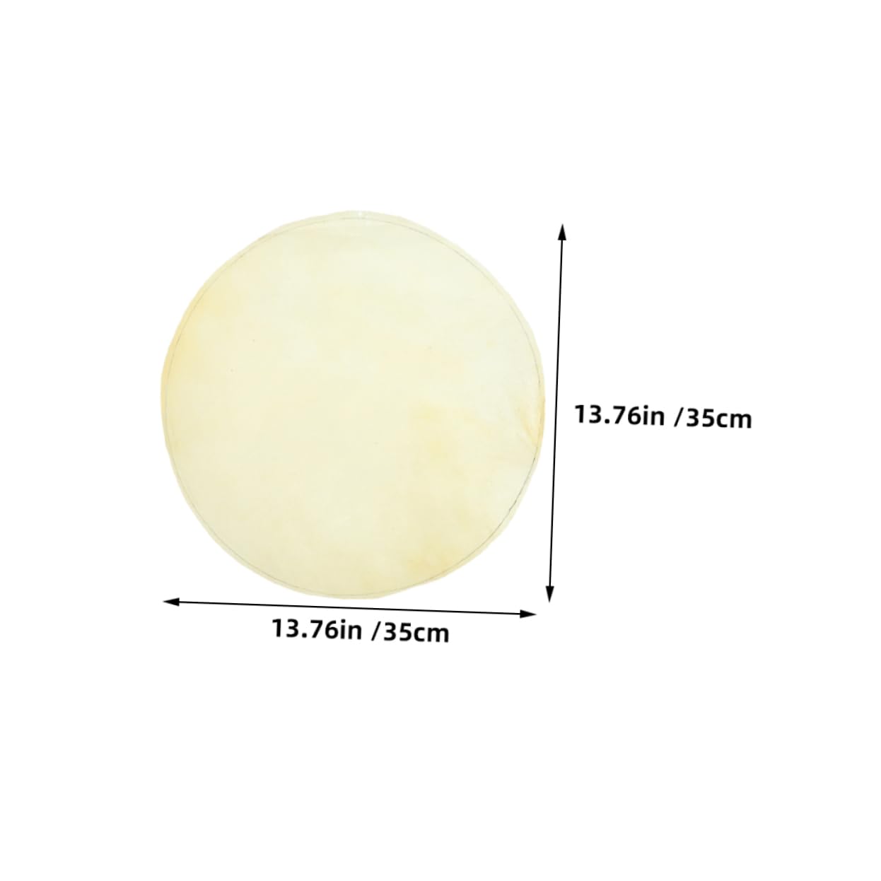 HANABASS 2pcs Drum Leather Covers for Percussion Instruments Durable Replacement Parts Easy to Clean Drum Fittings for Practice and Performance