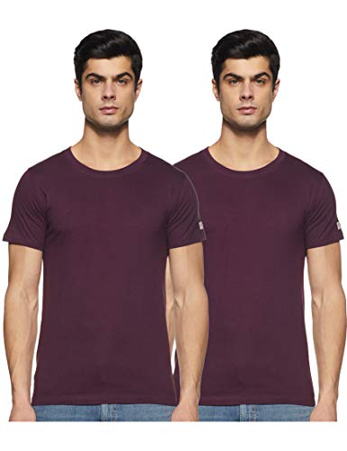Chromozome Men’S Cotton T-Shirt (Pack Of 2) (Os1_2Pc_Abergn1_L)