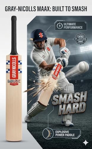Image of SAG Sport English Willow Leather Cricket Bat Full Size | Crafted from Premium English Willow | Lightweight & Durable with Ergonomic Grip | Ideal for Adults, Power Hitting, Club Matches & Tournaments