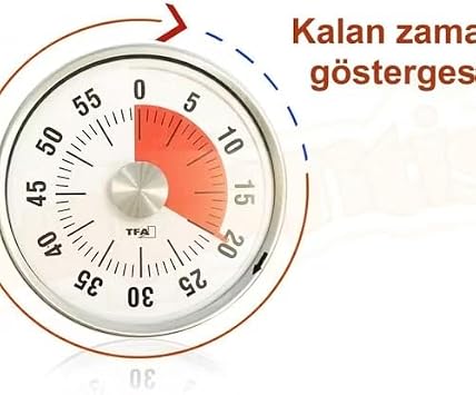 Mekanik Mutfak Zamanlayıcısı – 60 Dakika Geri Sayım Timerı