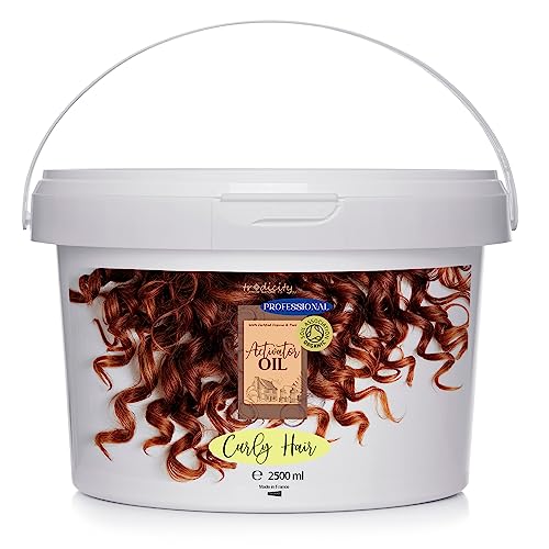 CURLY HAIR Olio per Capelli Ricci Trattamento Attivatore Ricci, Idratante, Anticrespo, Ristrutturante Capelli Ricci, Ricci Definiti e Ricci Perfetti - 2500 ml 2.5 L