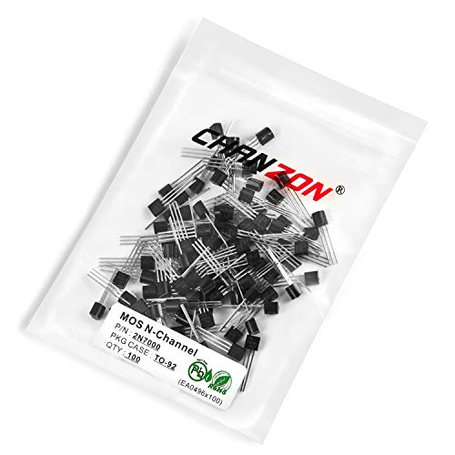 Chanzon 100Pcs 2N7000 To-92 Sic Mosfet Mos N-Channel Transistor N-Fet 200Ma #TOP2