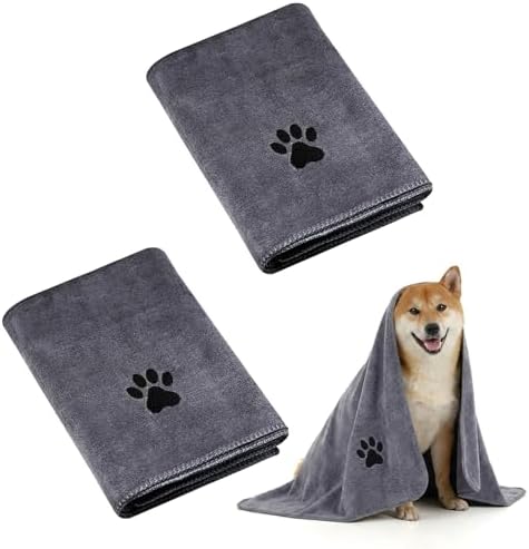 Hundehandtuch, 2 Stück Hunde Handtuch, Hundehandtuch Extra Saugfä...