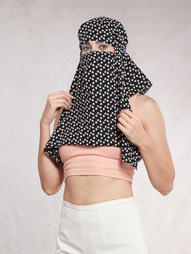 Image of Multipurpose Mask Cum Scarf for Women Cotton I Face Cover for Women I Sun Protection and Summer Wear Scarf
