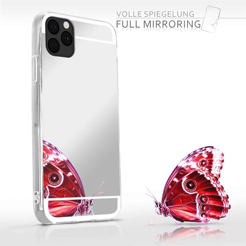 Coque miroir iPhone 12 Pro anti rayure avec dos argenté