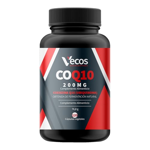 Coenzima Q10 200mg Vegana – Ubiquinona Fermentada Natural de Alta Absorción – 120 Cápsulas – Energía Celular, Sistema Inmune, Antioxidante Antiedad