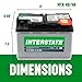 Interstate Batteries Automotive Battery 12V 70Ah (Group Size H6, 48) 760CCA SLI AGM Automobile Replacement Battery for Cars, SUVs, Sedans, Trucks (MTX-48/H6)