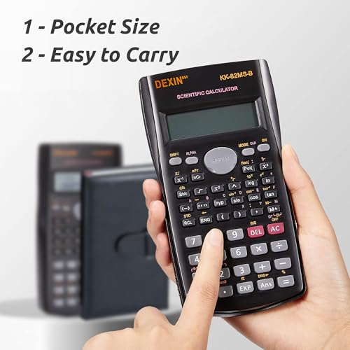 CRUKASE 24 Pack Scientific Calculators, 2 Line Engineering Large Display Scientific Calculator Bulk Multi-Function Ideal for Student Teacher Algebra Chemistry Finance Construction Office School Business の商品画像 2