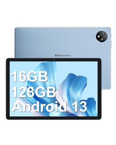 Blackview Tab 80 Tablet 10 Pulgadas 8GB RAM+128GB ROM(1TB TF), Tablet Android 13 4G LTE, 5G WiFi, Octa Core, 7680mAh, 1280x800, 13MP+8MP, Dual SIM/GPS/Face ID/OTG/Type-C/BT5.0/Widevine L1, Azul