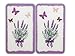 Maximex Protection Plaque de Cuisson, «Bouquet de Lavande», Plaque de Protection Induction, gazinière, vitrocéramique, Verre trempé, Lot de 2, 30x52 cm