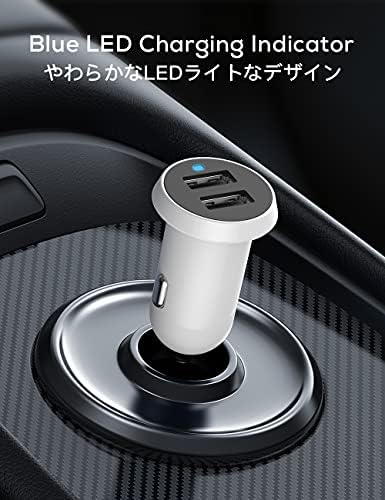 Cigarette Lighter Car USB Charger, 3 Pack Mini USB Car Charger 2 Port 5V 3.1A Car Adapter Compatible with iPhone 11 / X / 8S / 7, Samsung Galaxy S10 S9, LG, Huawei and More