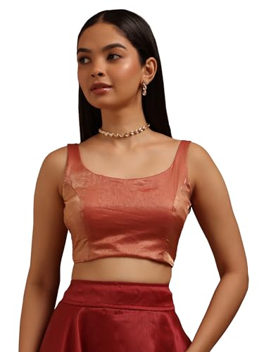 Image of Soch Women's Glass Tissue Sleeveless Blouse
