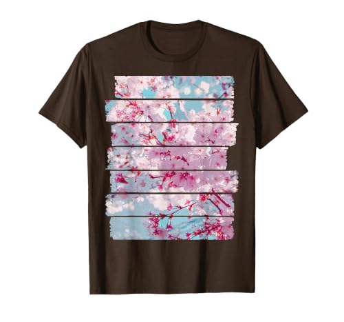 Blossom Japan Flower Cherry Tree T-Shirt, Men, Brown, Medium