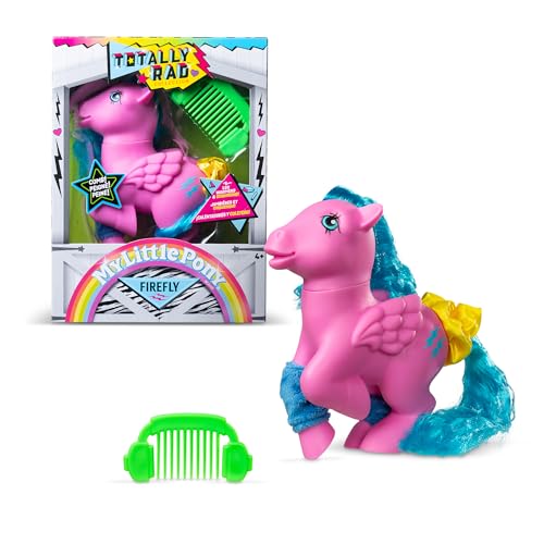 Basic Fun My Little Pony Totally Rad Firefly – 80s Retro Collectible Pony with Neon Styling & Comb – For Kids & Fans Ages 3+ Basic Fun My Little Pony Totally Rad Firefly – 80s Retro Collectible Pony with Neon Styling & Comb – For Kids & Fans Ages 3+