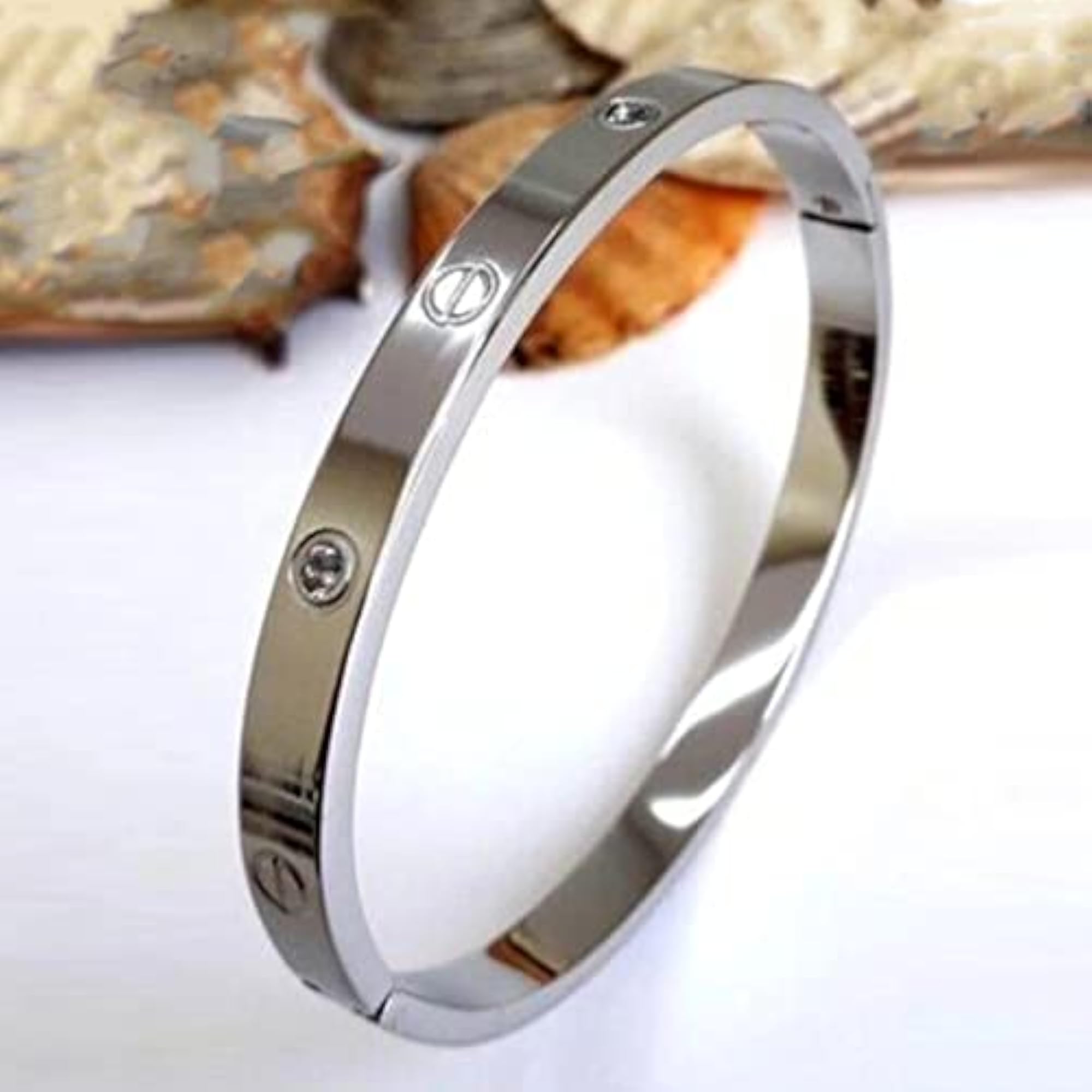 Contemporary Plated Love AD Bracelet