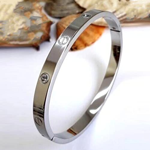 Contemporary Plated Love AD Bracelet