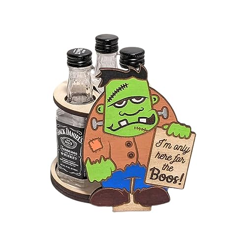 susiodeu Portabotellas de vino de Para madera - Almacenamiento conveniente festivo Para Madera Portabotellas de Para madera elegante Estante de vino de Para madera, hombrecito verde