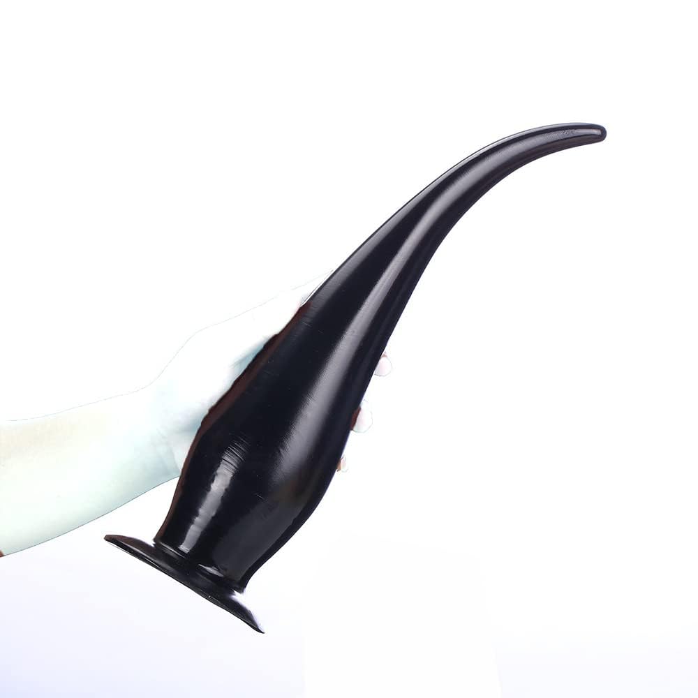 Plug anale extra large butt plug coda da sottile a spessa plug anale dilatatore masturbazione butt plug grande giocattolo anale grande giocattolo del sesso per uomini e donne(Schwarz,M)