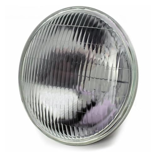 Phare de moto 7 pouces optique en verre pur et culot H4 pour une finition vintage soignée