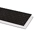 Apache 20104367-16 Polyester Monofilament PVC Lightweight Belting, Lattice Top x Bare Surface, 2 Plies, 100 Working Tension, 0.12" Thickness, Black