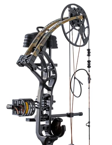 Bear Cruzer G4 Ready to Hunt Compound Archery Bow, 70lb. Draw Weight, Right Hand, Black/Fred Bear