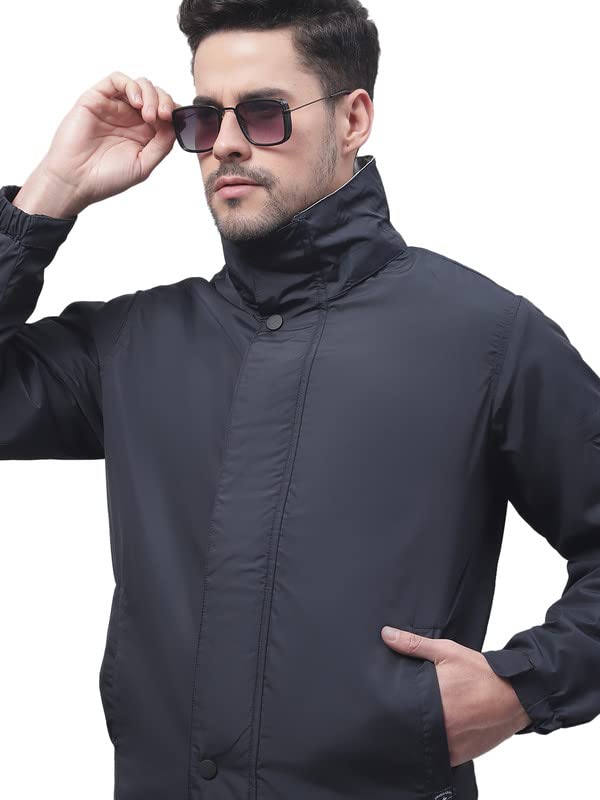 Image of Cantabil Navy-Blue Winter Wear Jacket Full Sleeve for Men l Jacket for Men l Winter Wear Jacket for Men (P MJKT00082 NAVY)