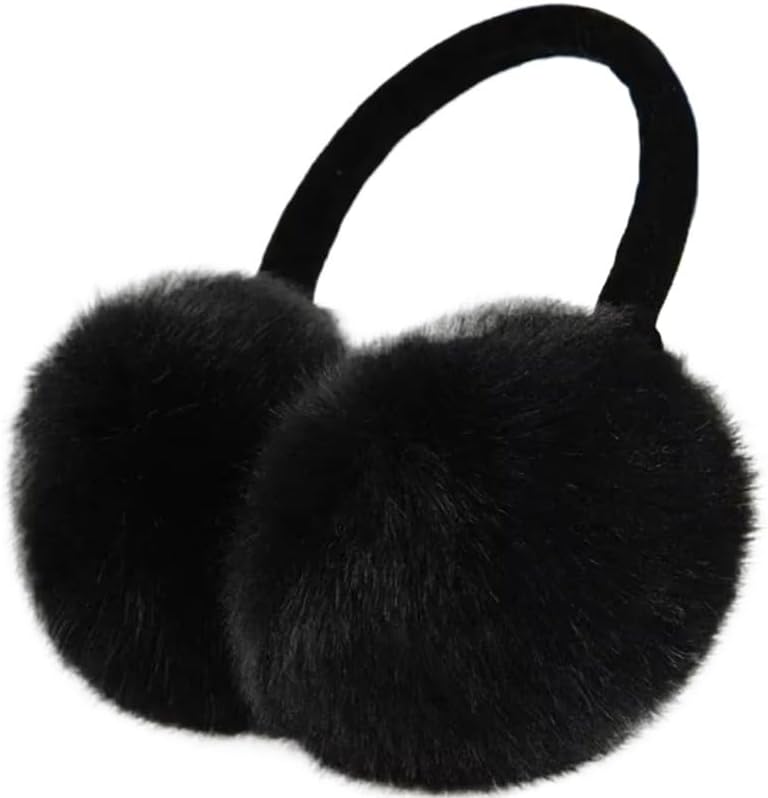 Unisex Black Earmuff Winter Ear Muff Wrap Band Accessories