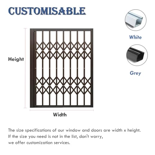 Protector de ventana telescópico con cerradura, barras de seguridad plegables para puertas correderas, rejilla de escape para niños y mascotas, ahorro de espacio