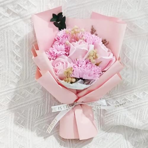 ソープフラワー 7輪 花束 バラ 造花 ラワーソープ 枯れない花 卒業式 誕生日 母の日 父の日 敬老の日 開店祝い 退職祝い 送別会 プレゼント 女性 人気 花 プレゼント ギフト