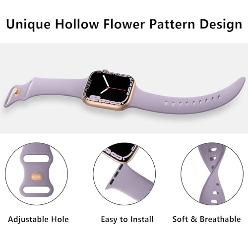 Image of Tobfit 3-Pack Strap Compatible with Apple Watch Series 10 /9 /8 /7 /6 /5 /4 /3 /2 /1 /SE 1 2 - 38mm /40mm /41mm /42mm /44mm /45mm /49mm Replacement Band for Men & Women (Smartwatch Not Included)