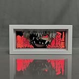 Hongjieya Anime Lamp Face Mask Kaneki Ken Figure Night Light Bedroom Decor Led Light Anime Desk Lamp Birthday Gift, 7.71'*3.62'*2.08', DJSZYD1