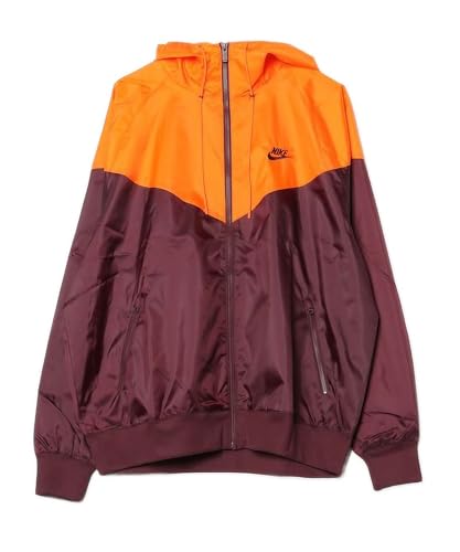[ナイキ] NSW HE WR スポーツウェア ウィンドランナー ブレーカー フルジップアップ ジャケット ジム スポーツウェア フィットネス トレーニング ランニング DA0002-652 バーガンディ/オレンジ 春 秋 冬 国内正規品 メンズ Lサイズ