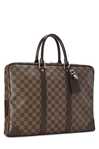 Pre-Loved Damier Ebene Porte Documents-Voyage GM, Brown2