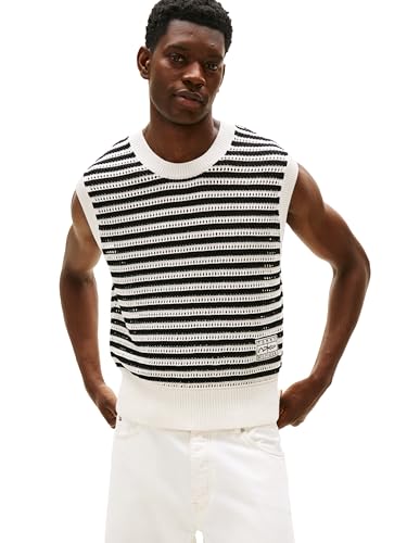 Tommy Hilfiger Men's APXGP Collection Stripe Sweater Vest