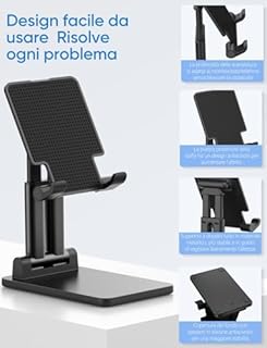 ARZOPA Supporto Tablet, Supporto per Monitor Portatile Angolo Regolabile Supporto da Scrivania Pieghevole per Impieghi Gravosi, Compatibile con Monitor Portatili/Tablet/iPad