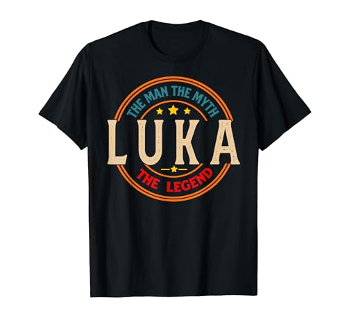 LUKA The Man The Myth The Legend Vintage Personalizzato Maglietta