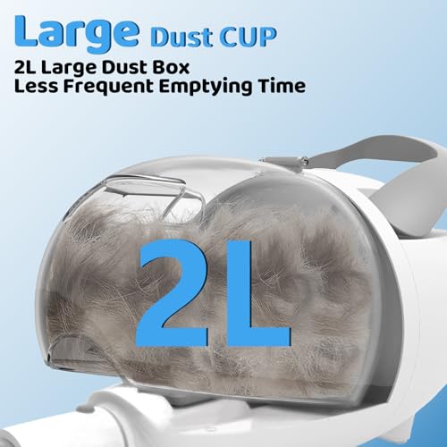 Image of Dog Grooming Vacuum,Pet Grooming Vacuum with 2L Dust Cup & 13000Pa Suction, 6-in-1 Low Noise Pet Grooming Kit with Clipper & Steam Brush for Shedding, Professional Dog Vacuum for Dogs & Cats